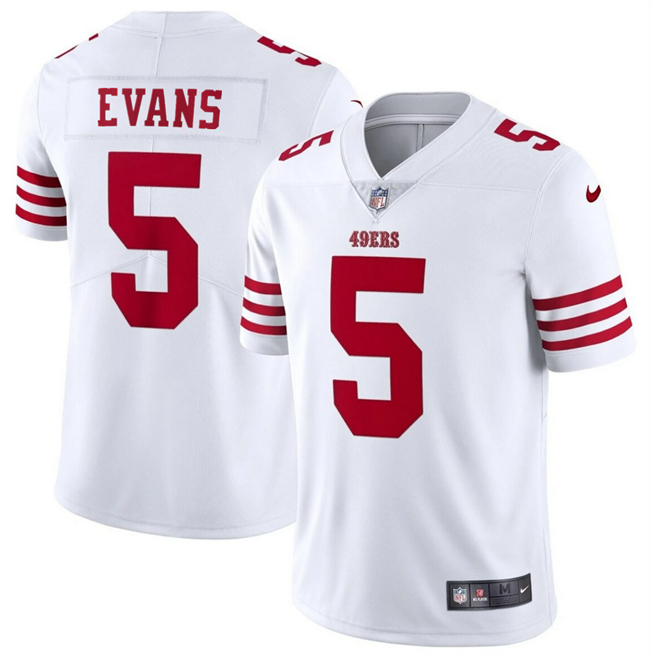 Men's White San Francisco 49ers #5 Mike Evans 2026 Vapor Untouchable Limited Stitched Football Jersey